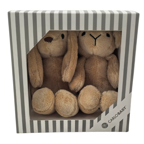 Carlo Baby Gift Set Med Brun Kanin & Lamm - bild 7