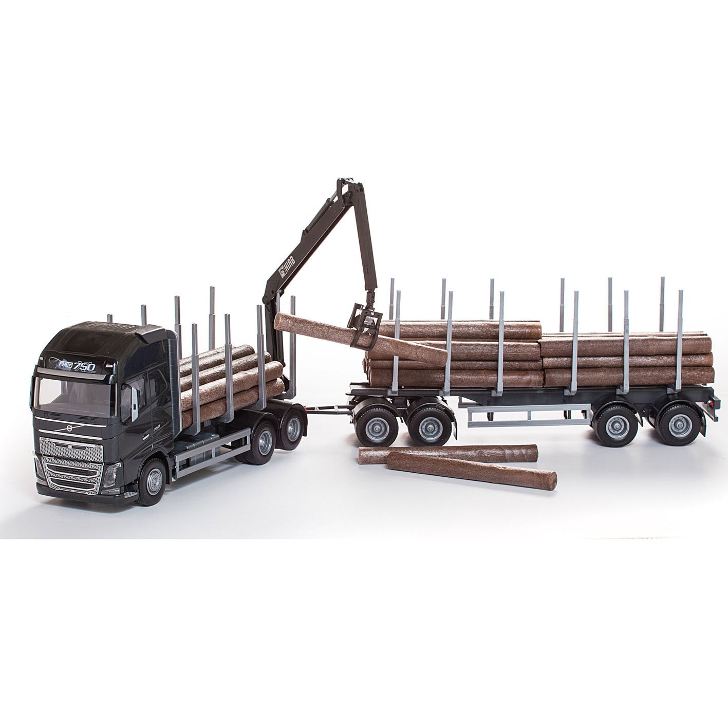 VOLVO TIMMERBIL M. FH16, SVART
