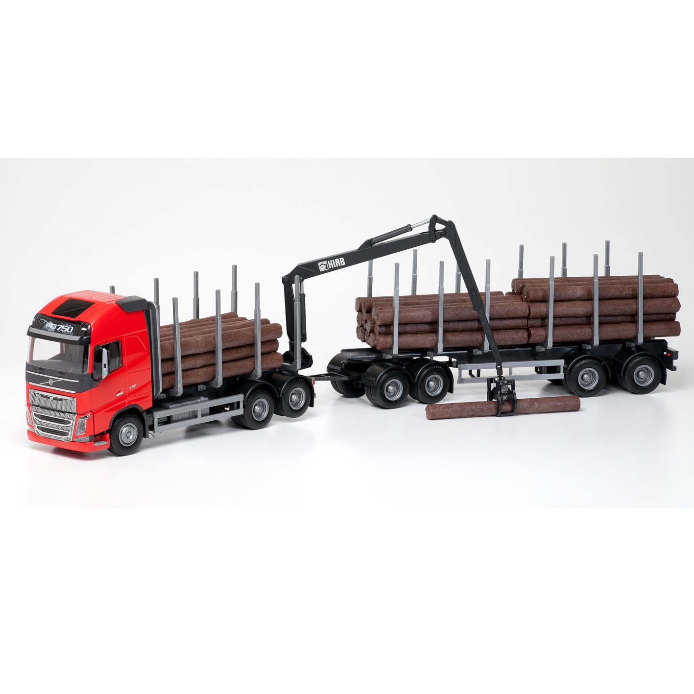 VOLVO TIMMERBIL M. FH16 , RÖD