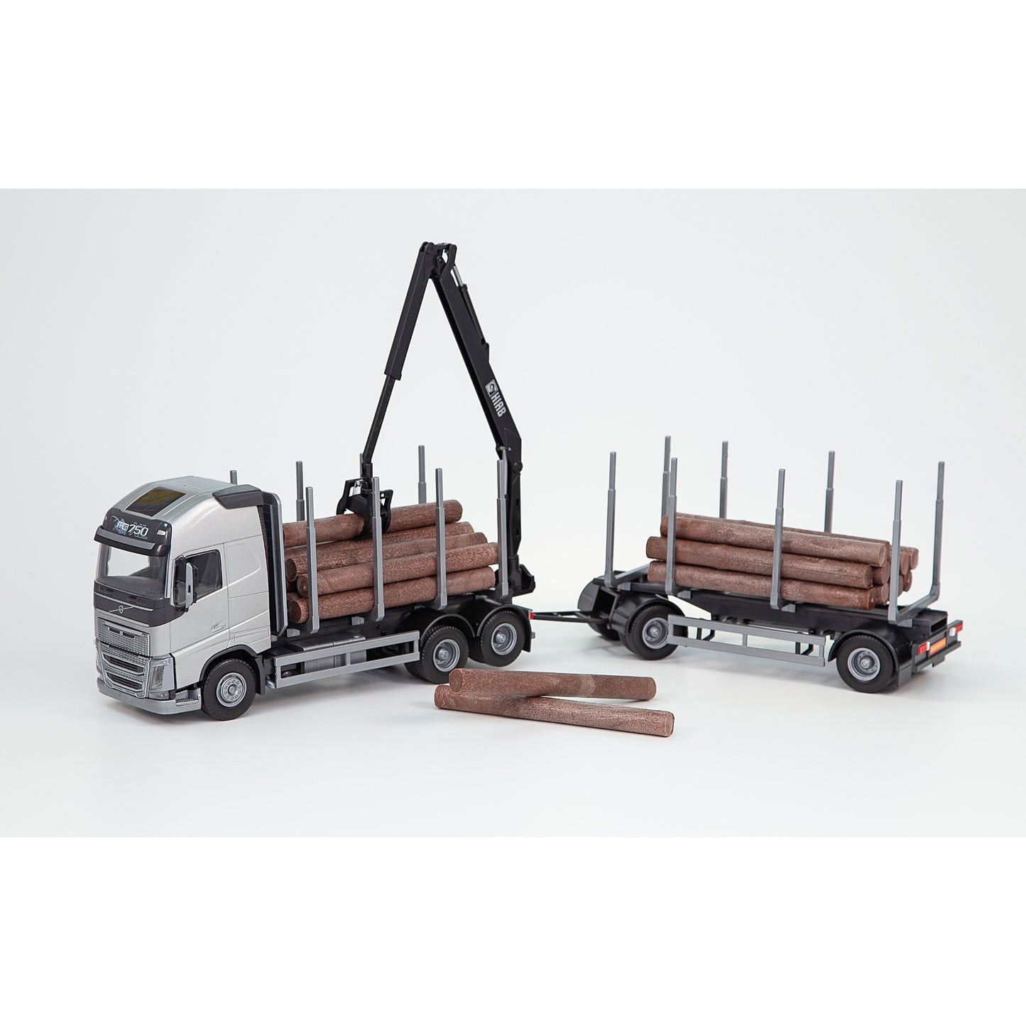 VOLVO FH 16 TIMMER BIL SILVER