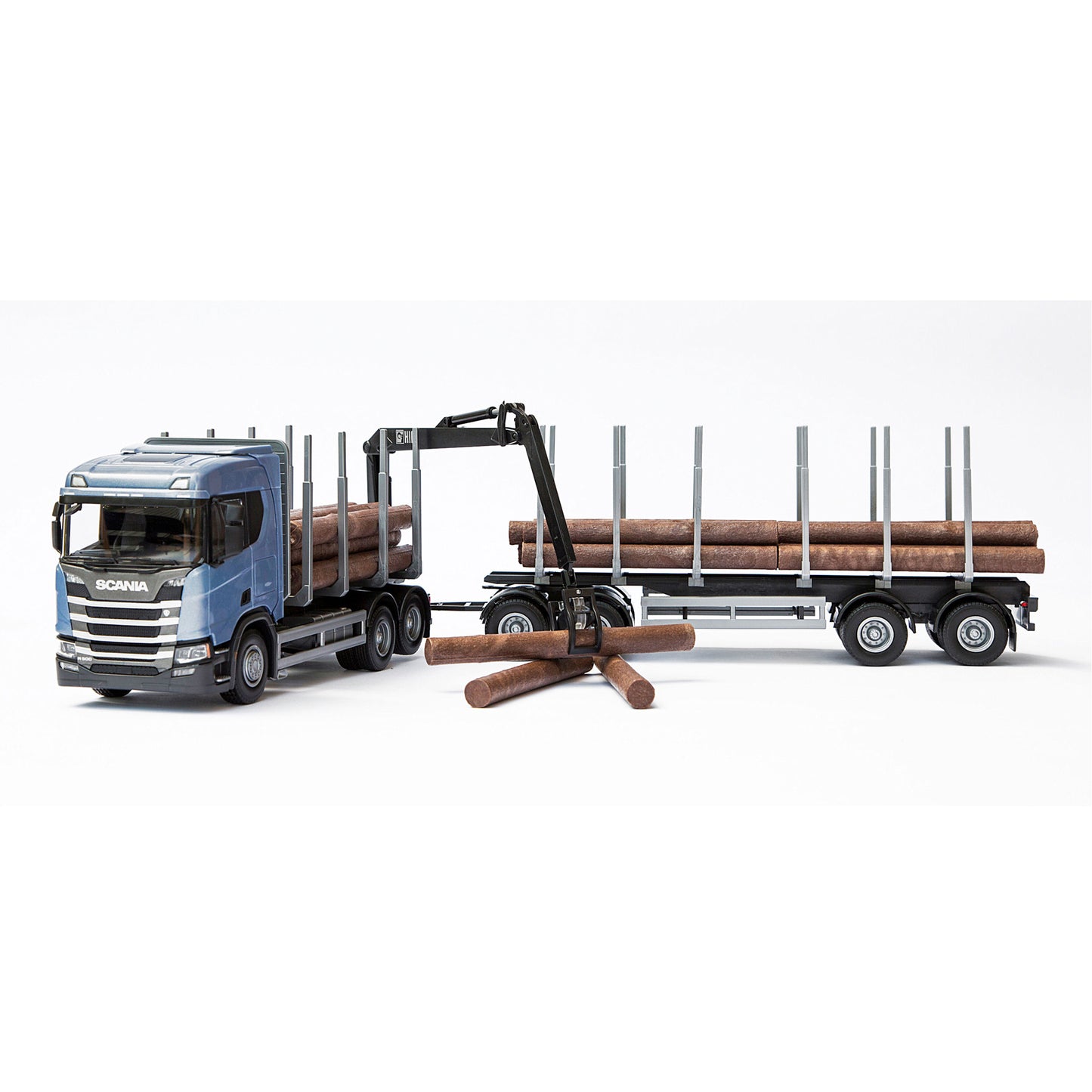 SCANIA TIMMERBIL R450 BLÅ