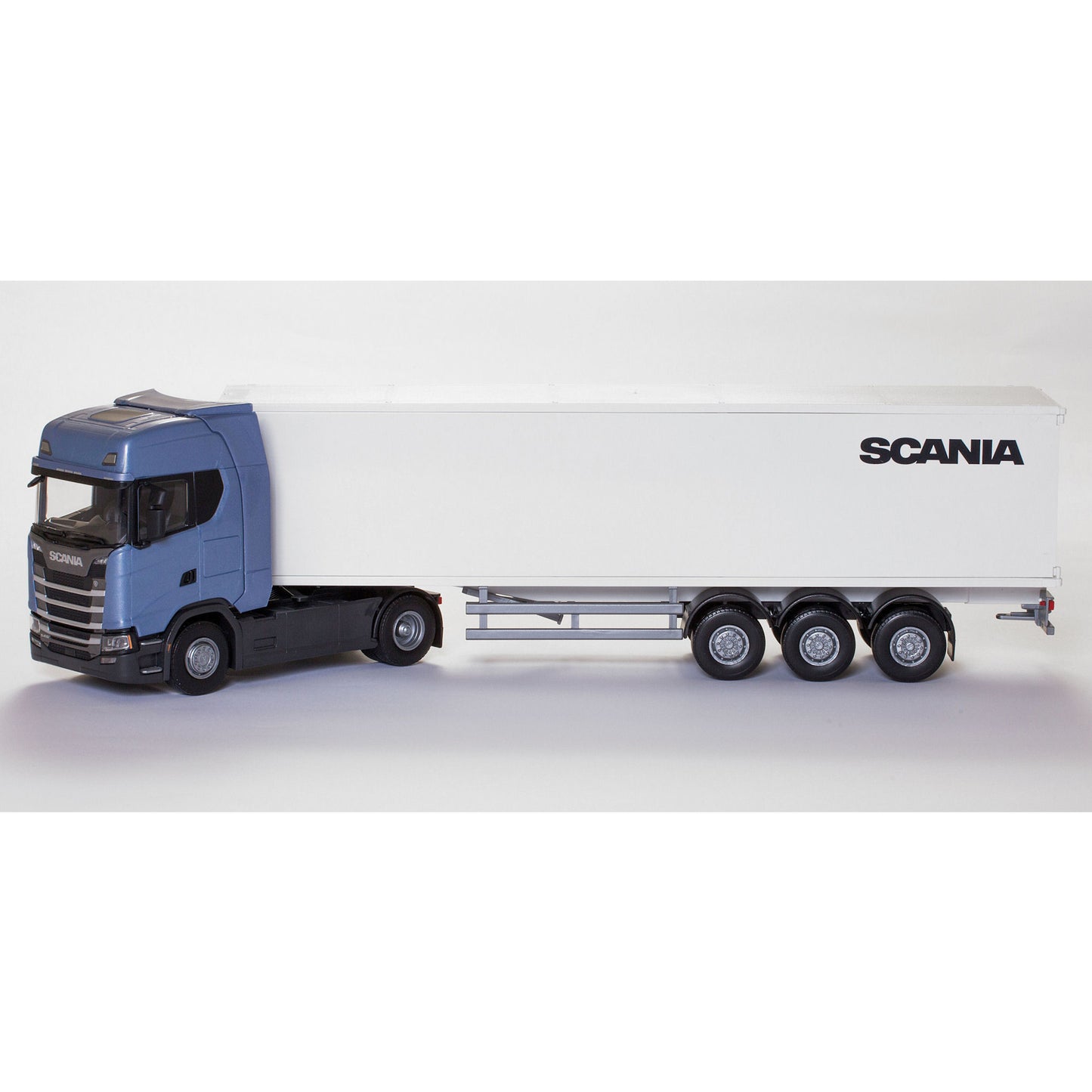 SCANIA SEMI S 410 BOX, BLÅ