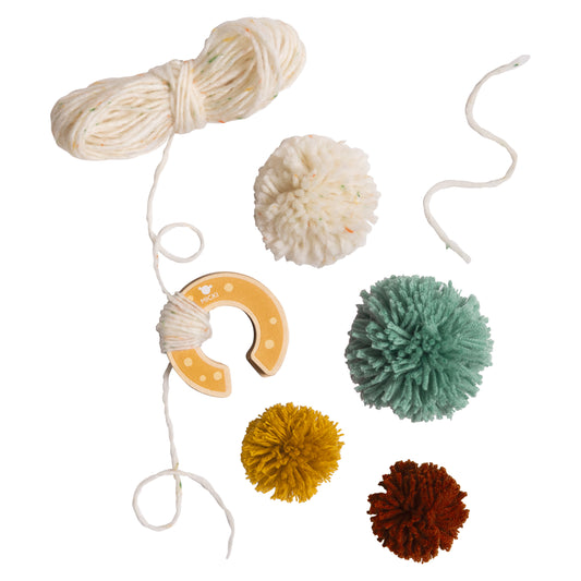 MICKI POM POM 3-PACK I TRÄ