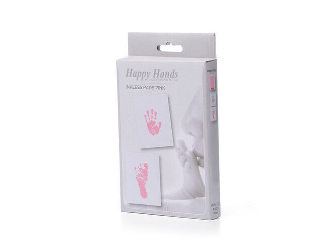 Dooky Happy Hands Inkless Pads Med 3 Kort "Rosa"