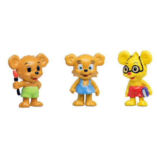 NALLE-MAJA,BRUM&TEDDY FIGURSET