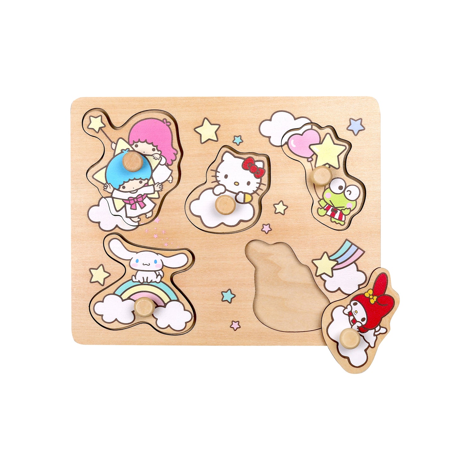 HELLO KITTY PUSSEL MED KNOPPAR