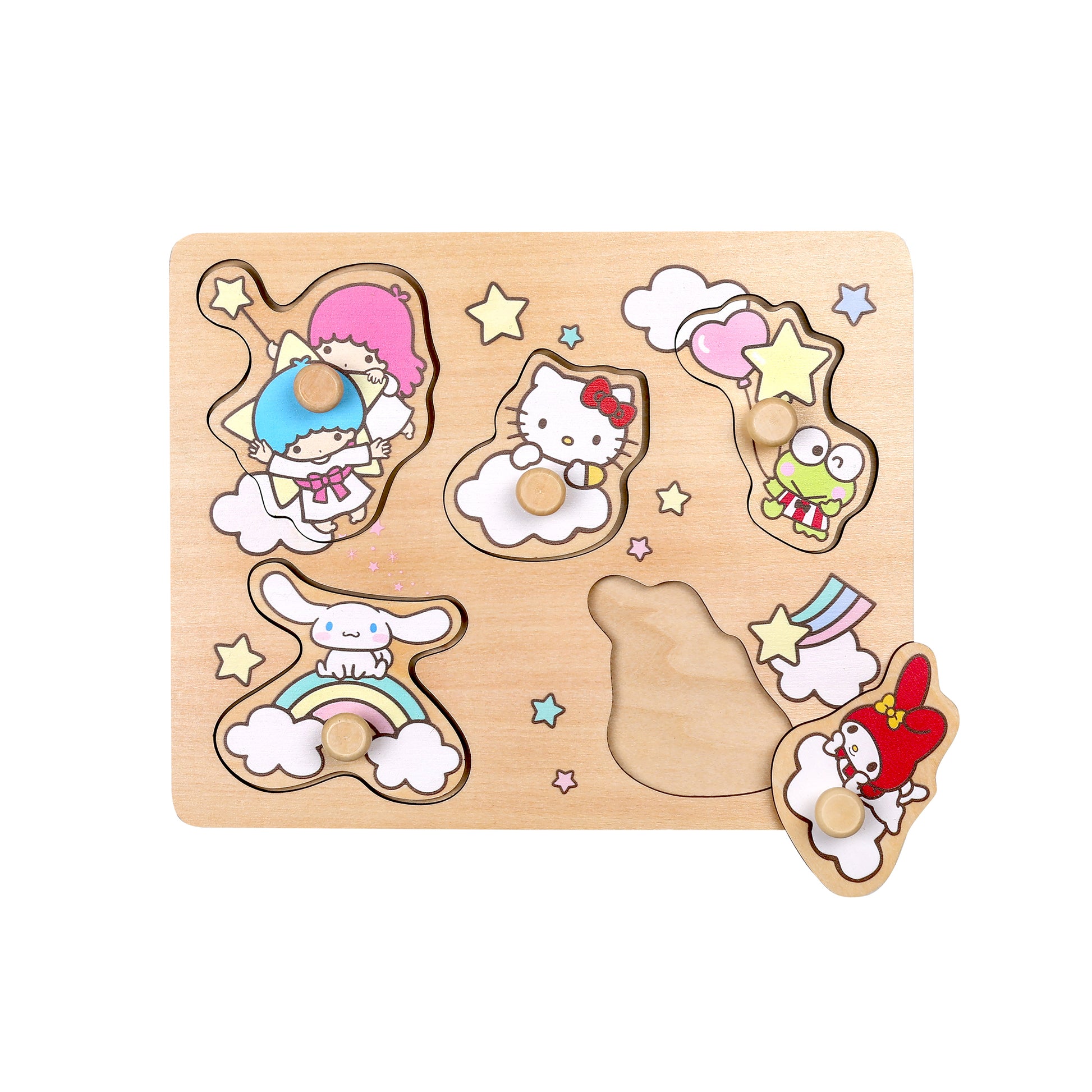 HELLO KITTY PUSSEL MED KNOPPAR