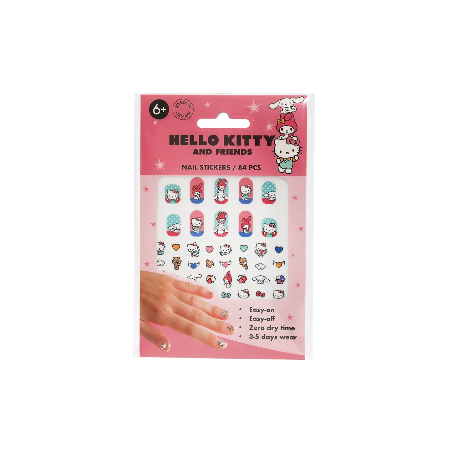 HELLO KITTY NAGELKLISTERMÄRKEN