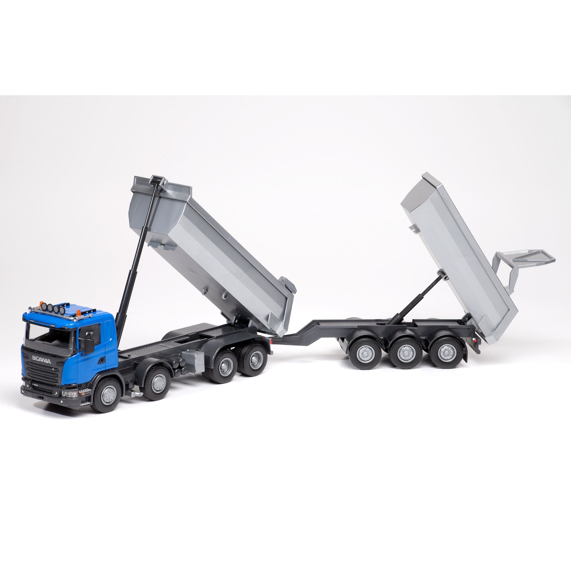 TIPPBIL VAGN SCANIA BLÅ 1:25
