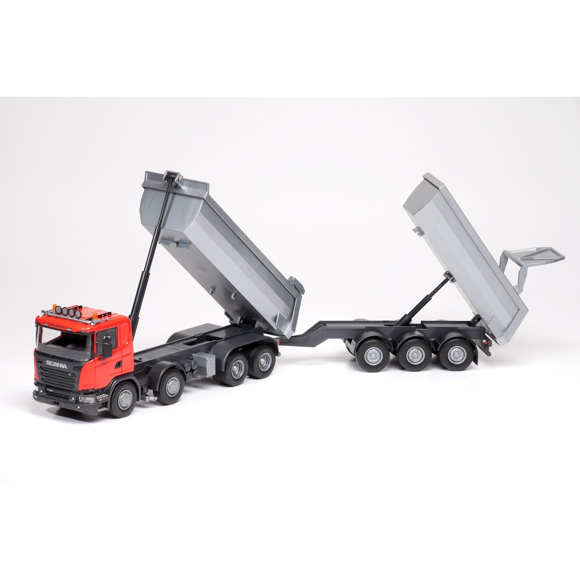 TIPPBIL VAGN SCANIA RÖD 1:25