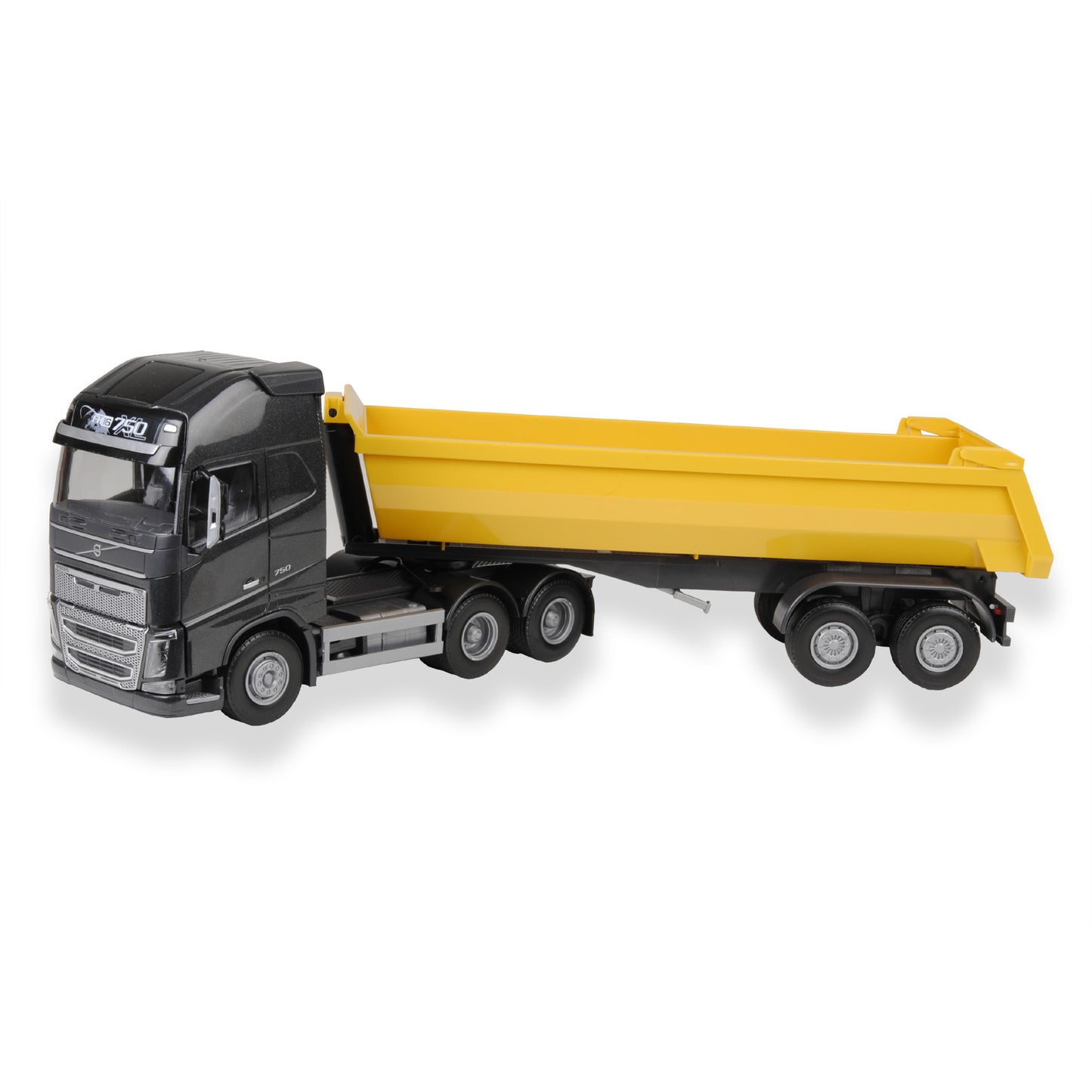 VOLVO FH16/750 SEMI SVART GUL