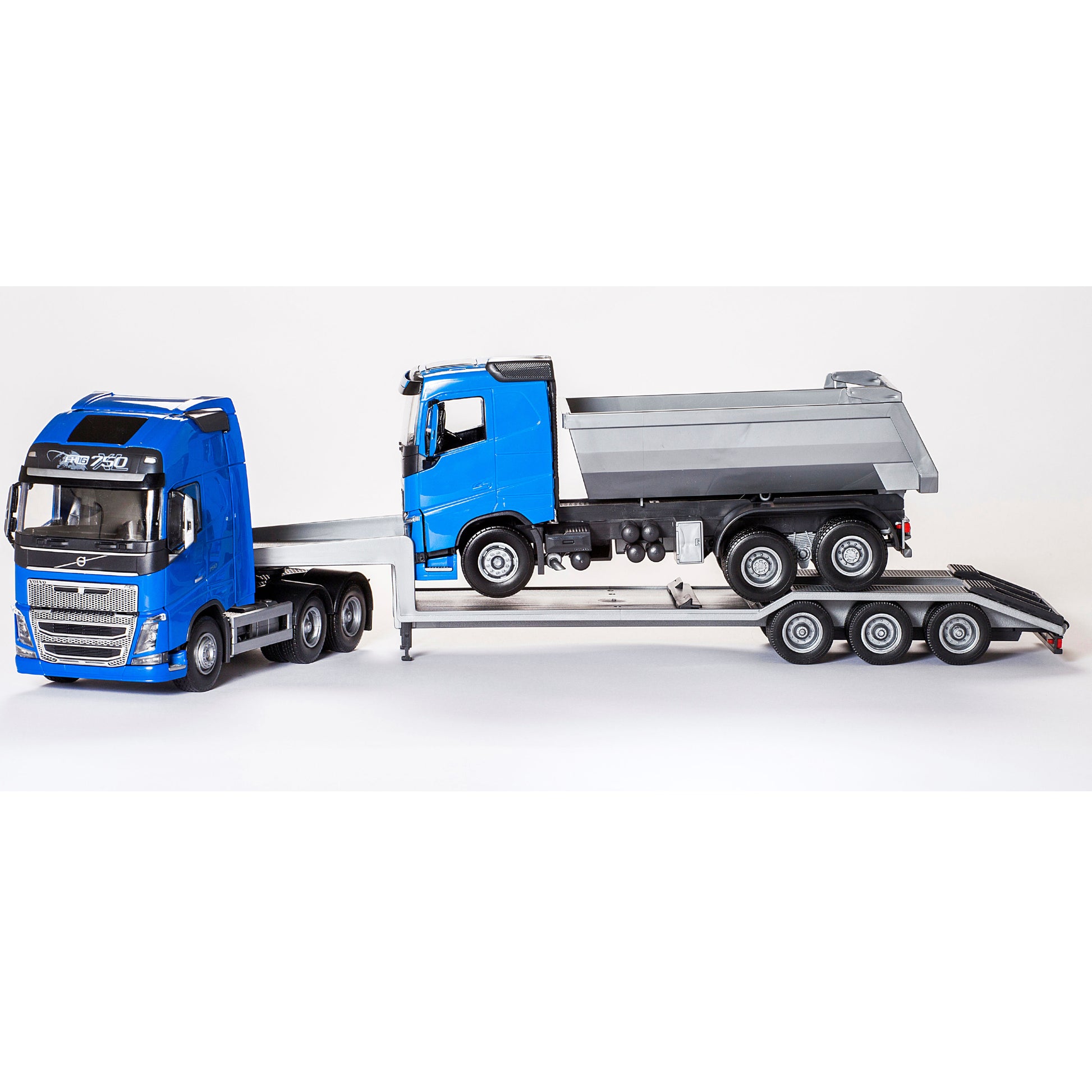 VOLVO LOW LOADER & T-BIL, BLÅ
