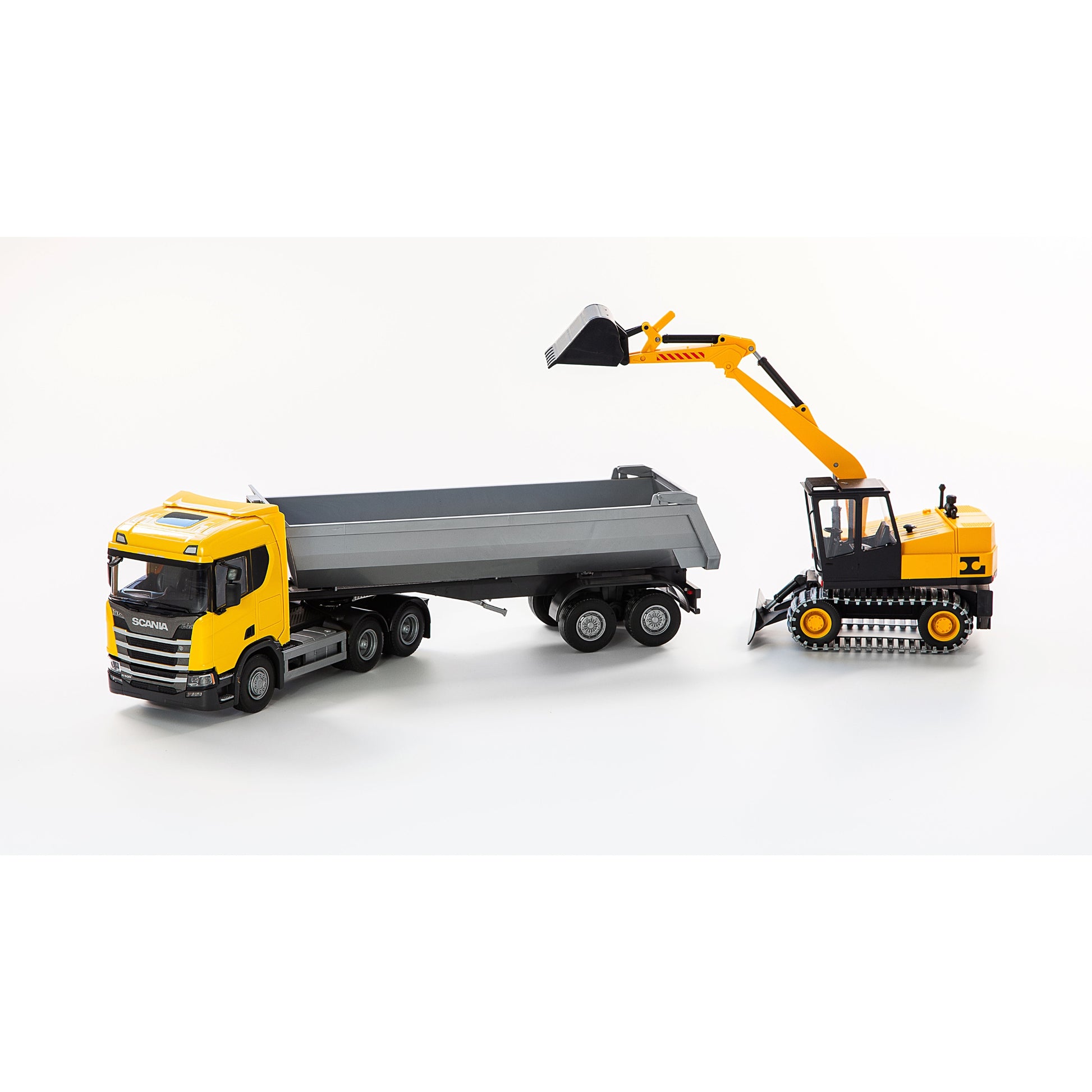 TIPPBIL GRÄVMASKIN SCANIA 1:25