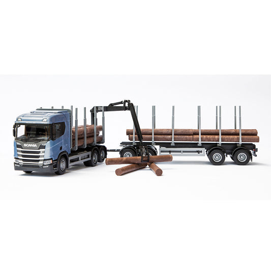 SCANIA TIMMERBIL R450 BLÅ