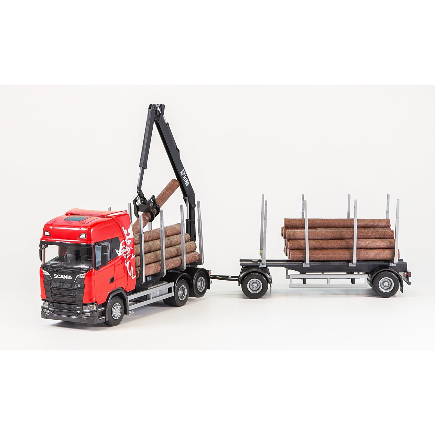 SCANIA TIMMERBIL GRIPEN RÖD