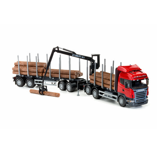 SCANIA TIMMERBIL K-KRAN, SORT